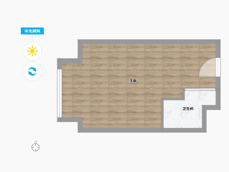 江苏省-无锡市-宝汇城潮寓V·HOUSE-35.00-户型库-采光通风