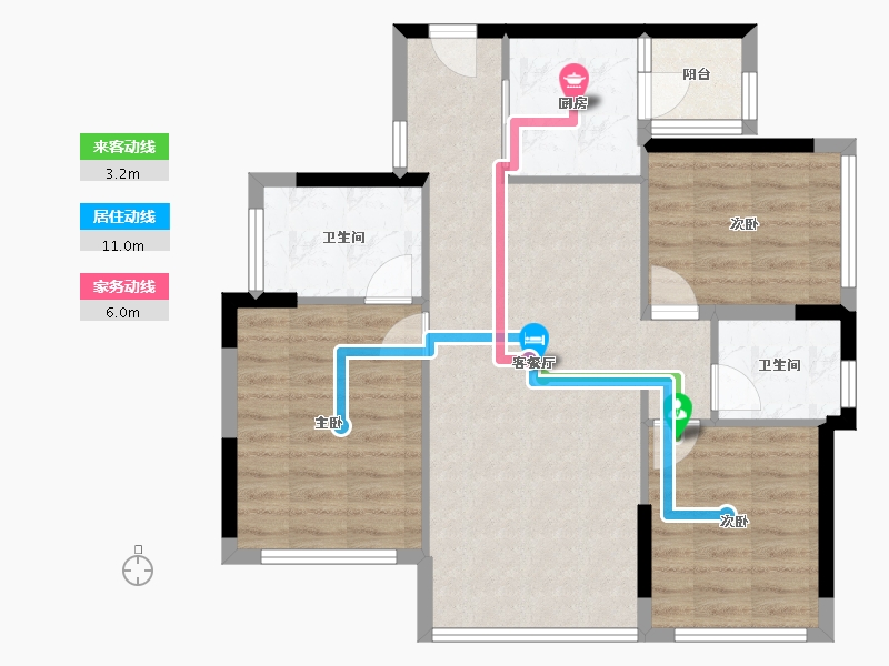 四川省-成都市-领峰-79.96-户型库-动静线