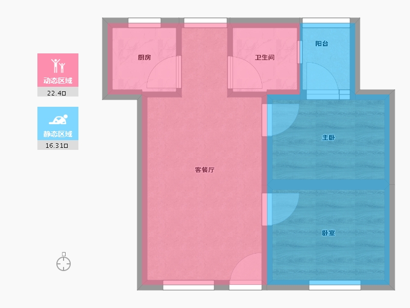 广东省-深圳市-松泉公寓-33.56-户型库-动静分区