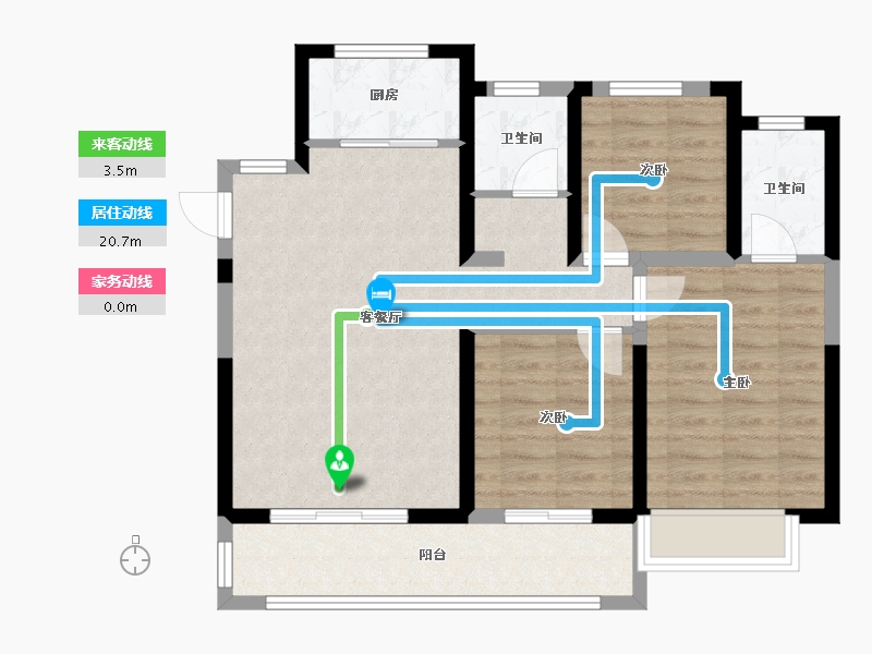 山西省-晋城市-上和-88.12-户型库-动静线