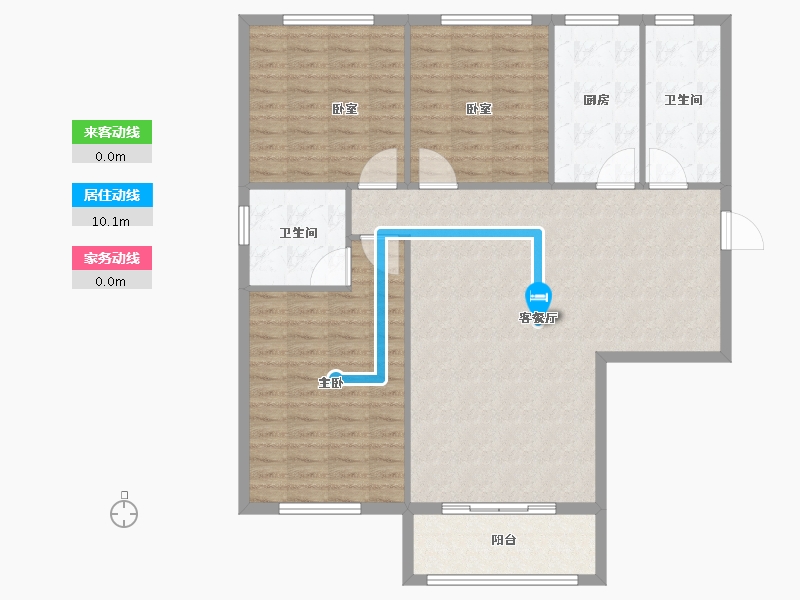 陕西省-宝鸡市-鸿德·凤仪国际-115.20-户型库-动静线