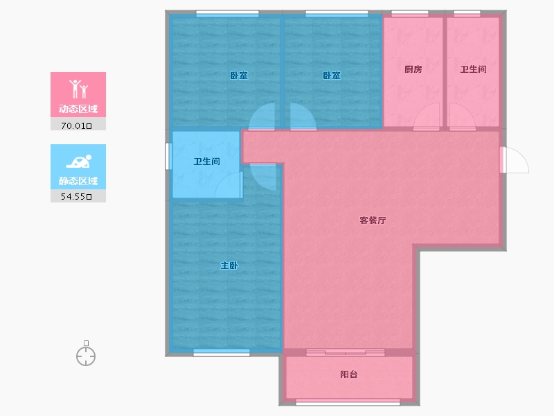 陕西省-宝鸡市-鸿德·凤仪国际-115.20-户型库-动静分区