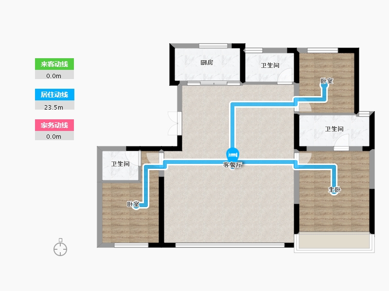 河北省-邯郸市-宣和和玺天著-107.54-户型库-动静线