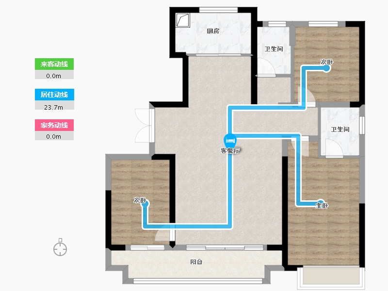 河北省-石家庄市-城发投·云歌朗樾-99.52-户型库-动静线