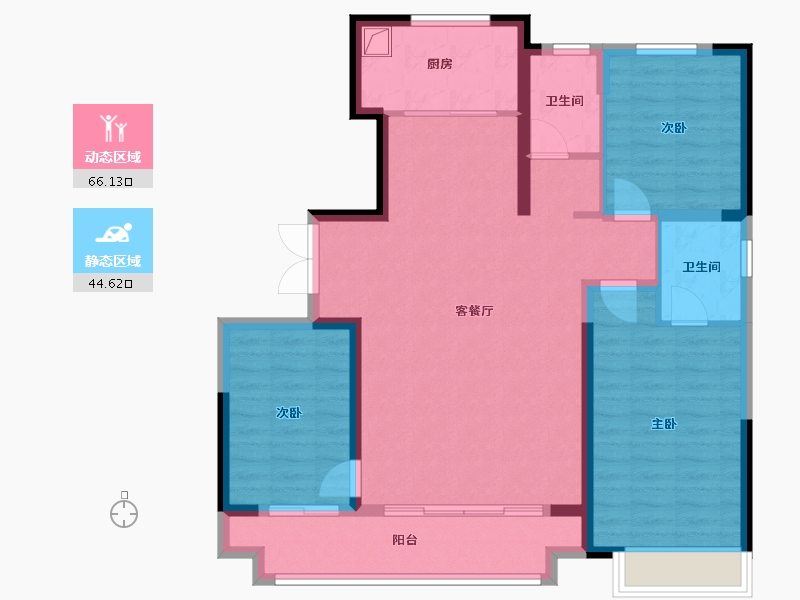 河北省-石家庄市-城发投·云歌朗樾-99.52-户型库-动静分区