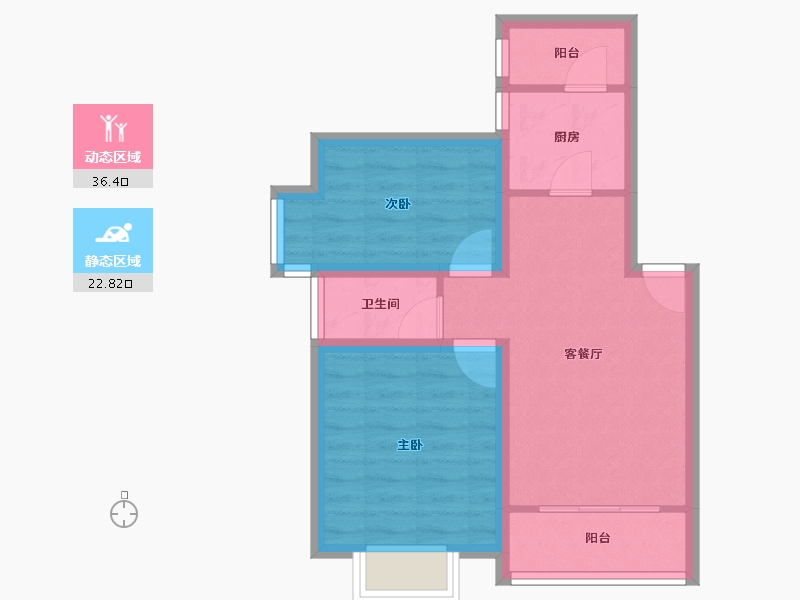 广东省-深圳市-理想家园-51.96-户型库-动静分区