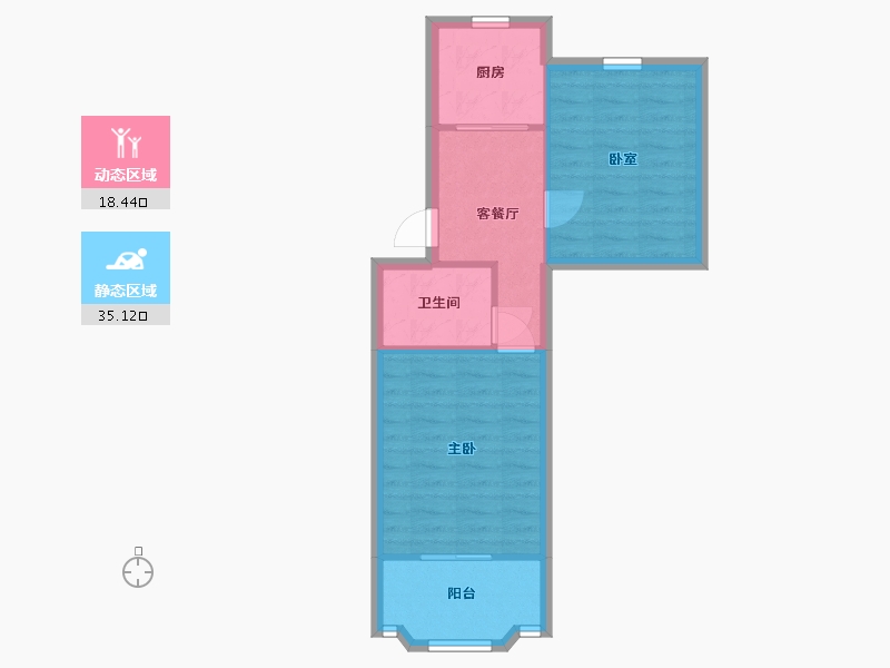 上海-上海市-梅陇十一村-50.00-户型库-动静分区