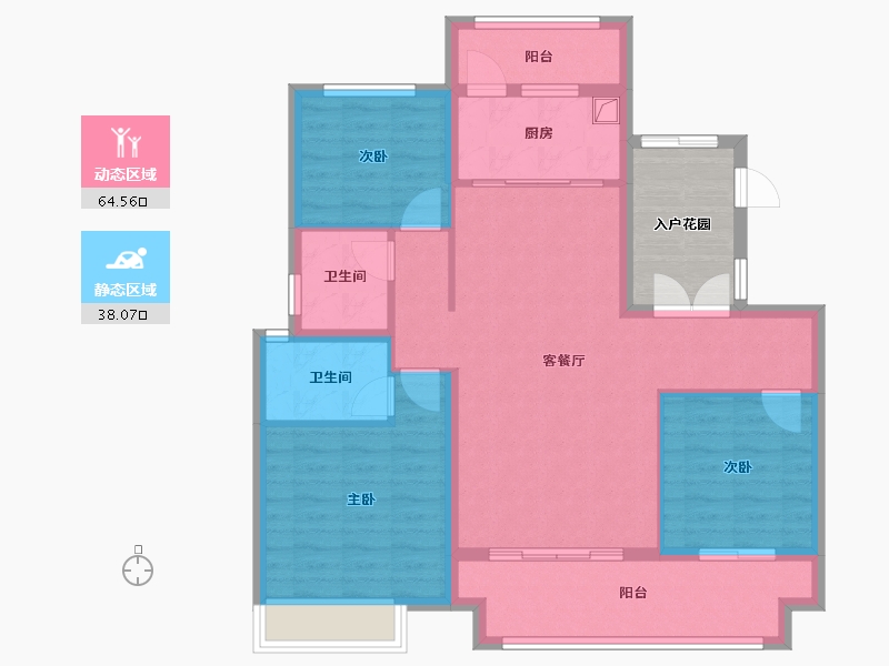 山东省-临沂市-樾府-99.00-户型库-动静分区