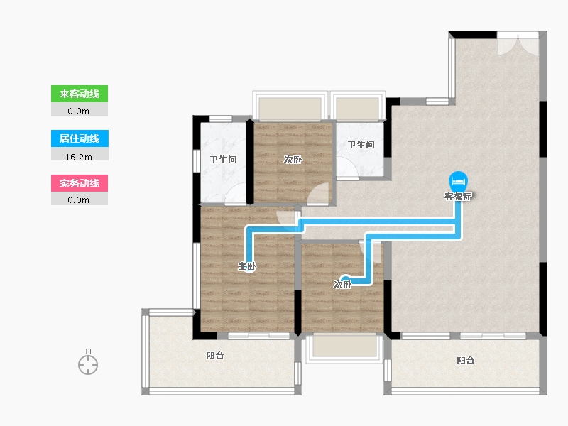 湖北省-孝感市-民邦·璞樾-111.20-户型库-动静线