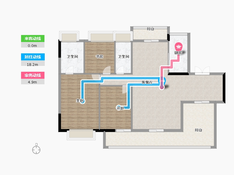 湖北省-武汉市-能建·长江华府-145.72-户型库-动静线