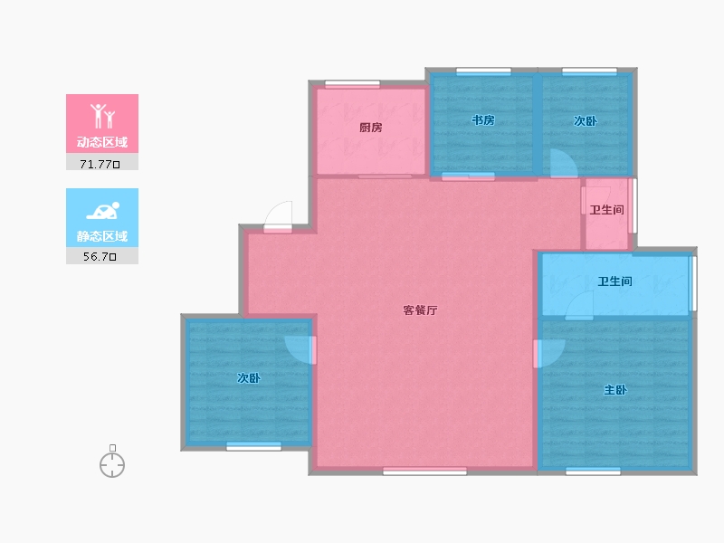 河北省-石家庄市-保利天珺-117.40-户型库-动静分区