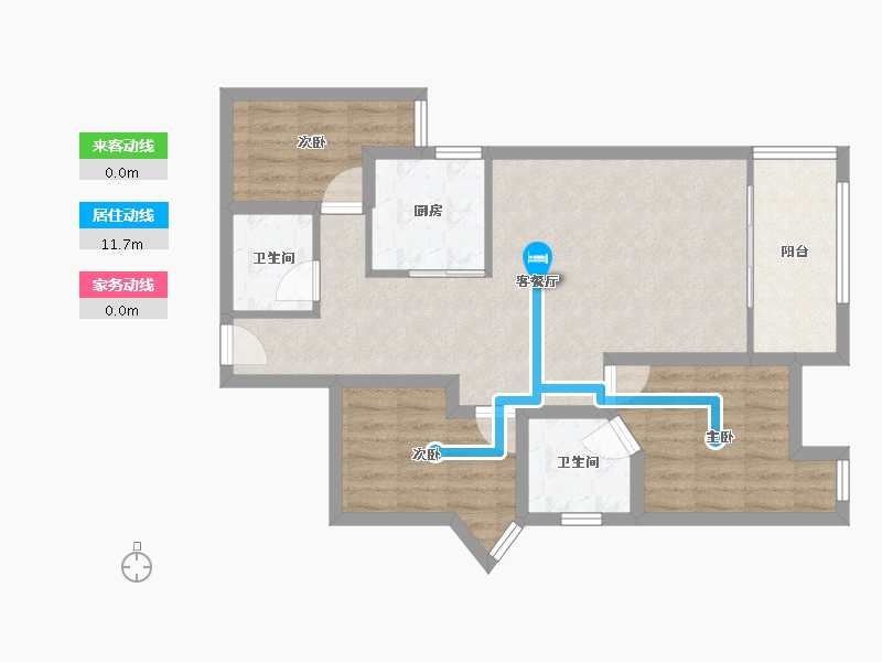 广东省-深圳市-碧桐湾-74.31-户型库-动静线