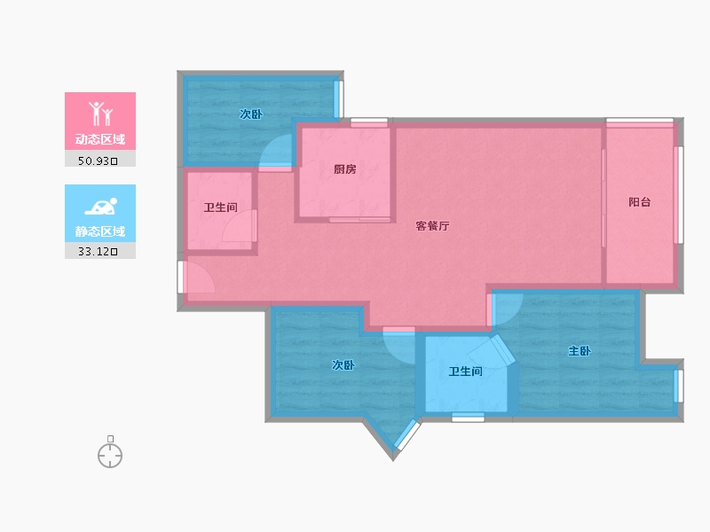 广东省-深圳市-碧桐湾-74.31-户型库-动静分区