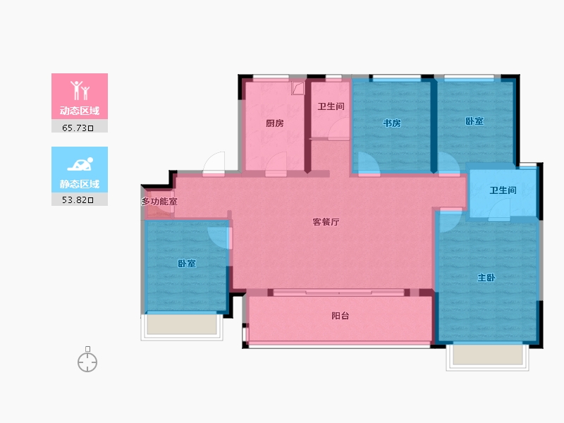 四川省-成都市-融城启元-106.96-户型库-动静分区