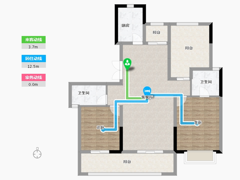 云南省-红河哈尼族彝族自治州-春秋印-103.50-户型库-动静线