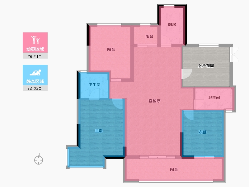 云南省-红河哈尼族彝族自治州-春秋印-108.97-户型库-动静分区