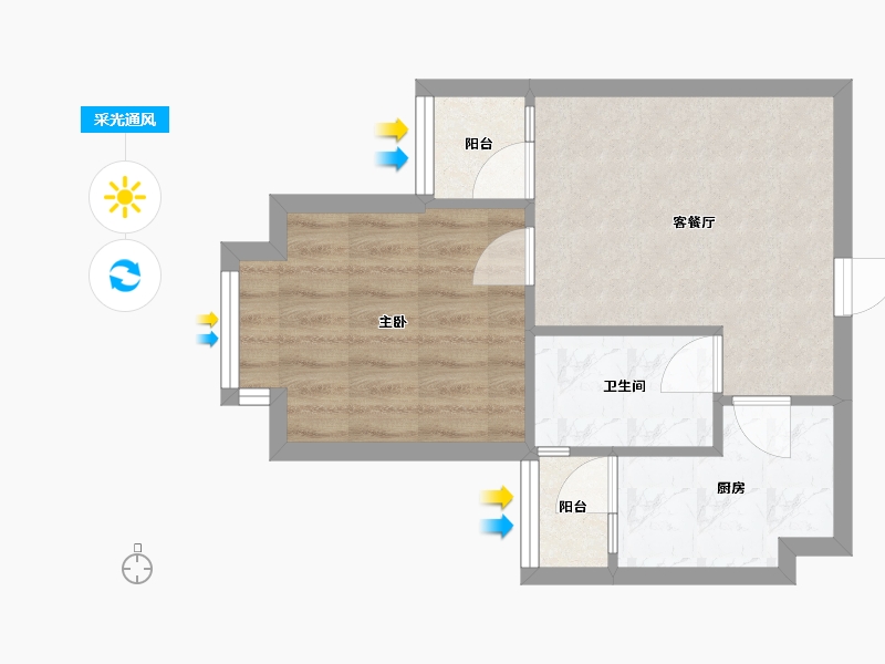 四川省-成都市-美苑-37.50-户型库-采光通风