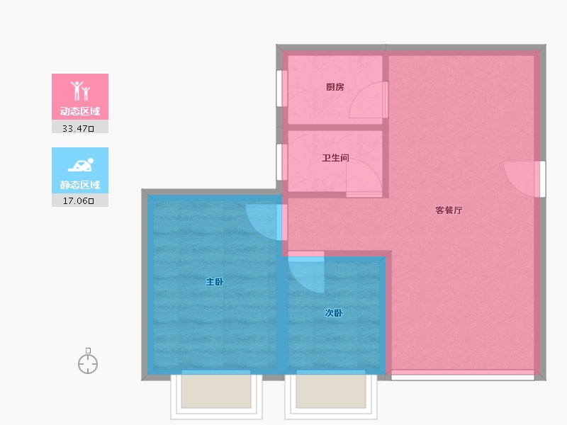 广东省-深圳市-景亿山庄-44.81-户型库-动静分区