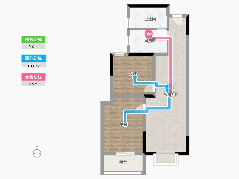 甘肃省-庆阳市-正德铭苑-64.15-户型库-动静线