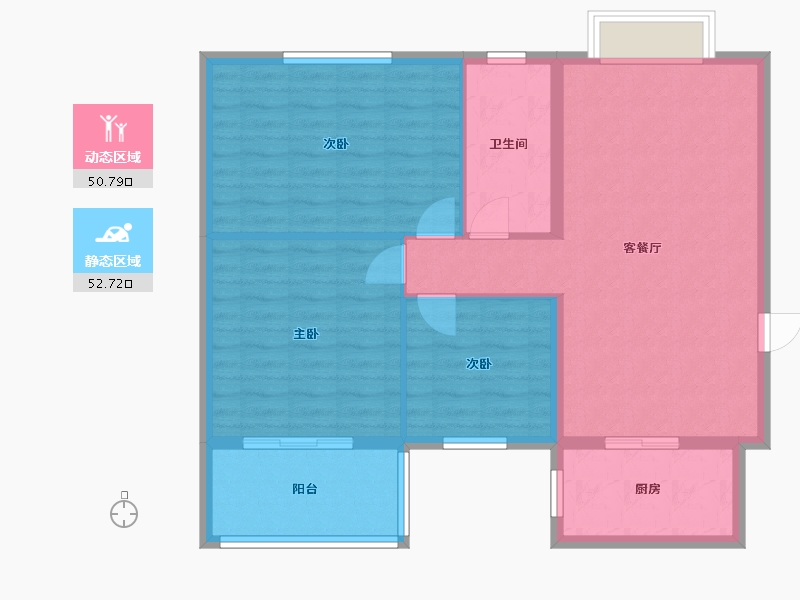 山西省-运城市-佳兆舜德佳园-116.12-户型库-动静分区