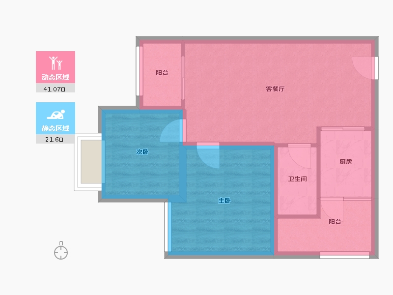 广东省-深圳市-理想家园-55.66-户型库-动静分区