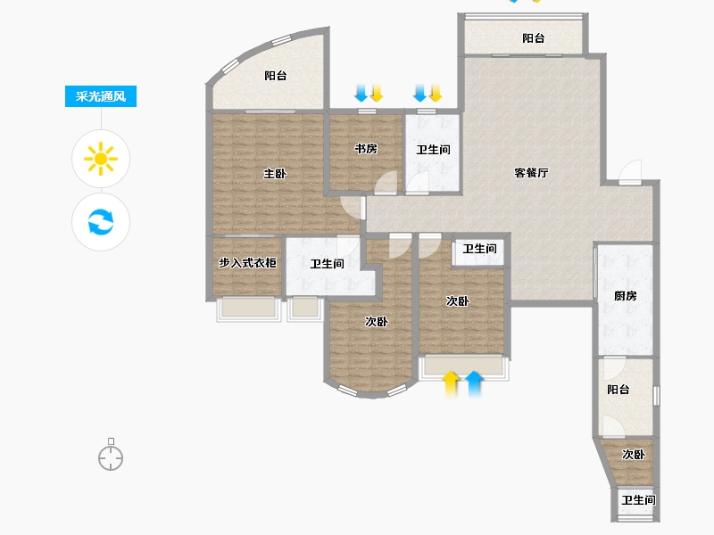 广东省-深圳市-御湖峰-192.96-户型库-采光通风