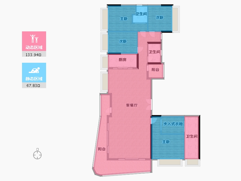 广东省-佛山市-城发·悦城峯境-184.41-户型库-动静分区