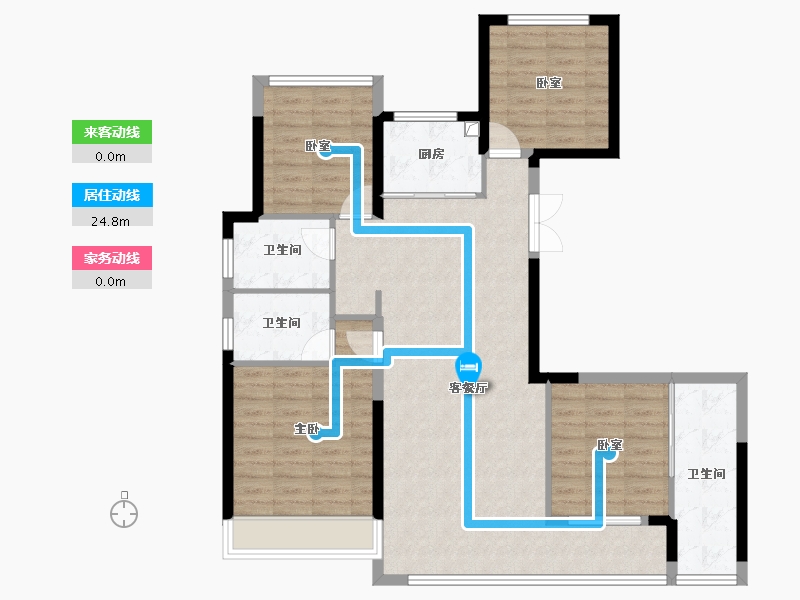 浙江省-温州市-国鸿都会中心-107.26-户型库-动静线