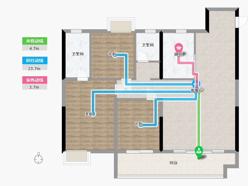 江西省-南昌市-绿梦洪州书院-115.01-户型库-动静线