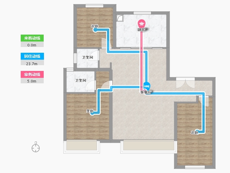 山东省-淄博市-城南壹号-80.80-户型库-动静线