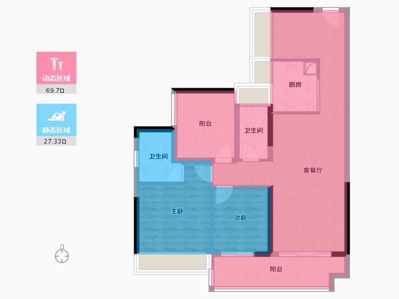 广东省-佛山市-东建明德城-86.40-户型库-动静分区