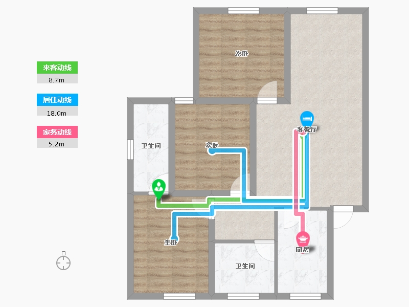 广东省-深圳市-金山碧海花园-80.97-户型库-动静线