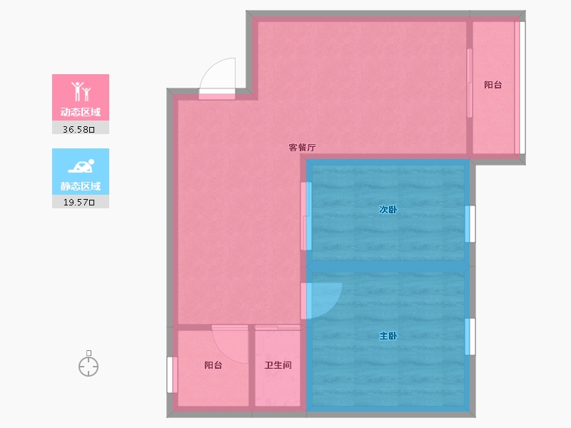 广东省-深圳市-东部翠海轩-49.69-户型库-动静分区