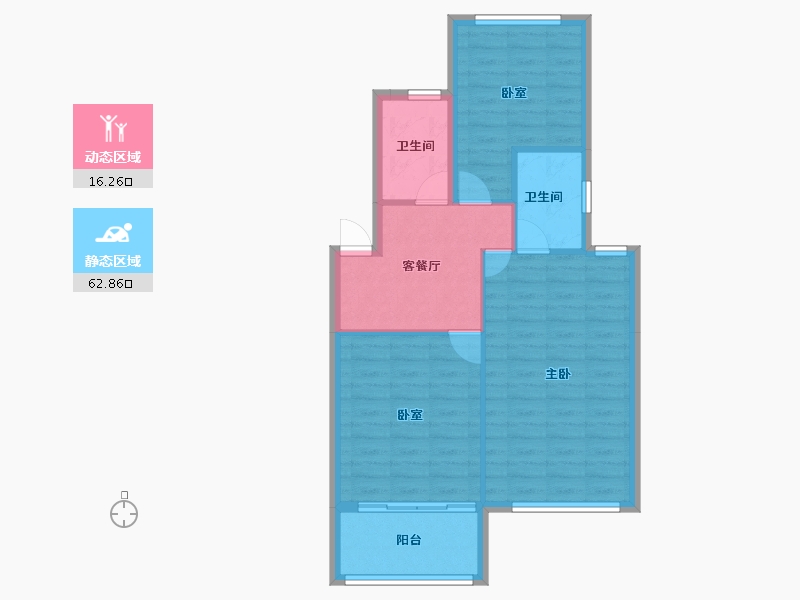 四川省-成都市-海伦堡玖悦府-71.72-户型库-动静分区