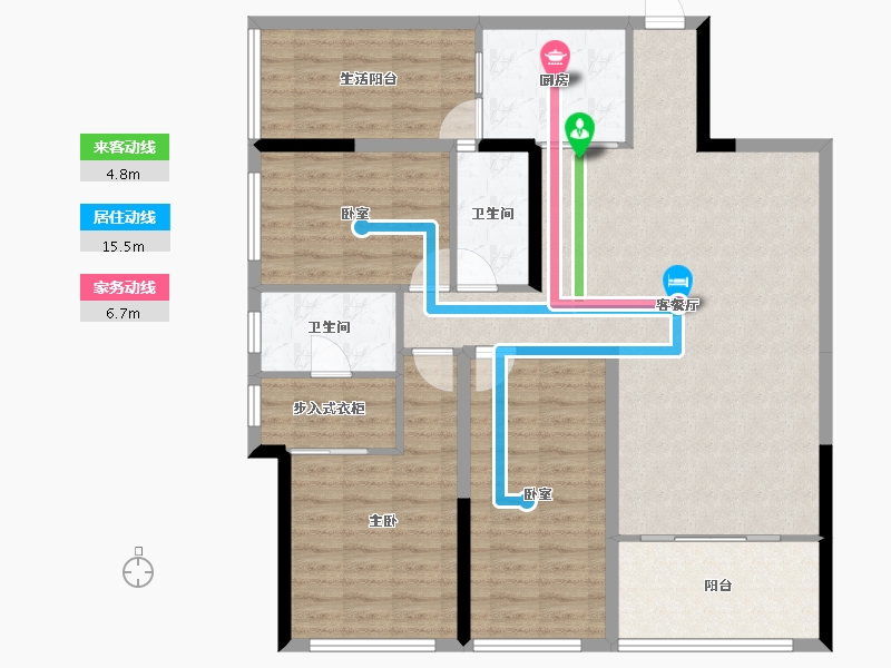 贵州省-贵阳市-上官華府-116.00-户型库-动静线