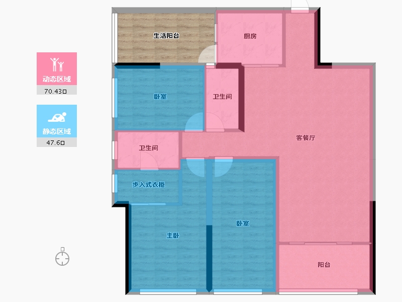 贵州省-贵阳市-上官華府-116.00-户型库-动静分区