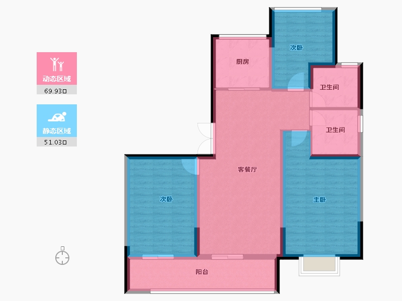 山东省-泰安市-光明智谷-109.00-户型库-动静分区