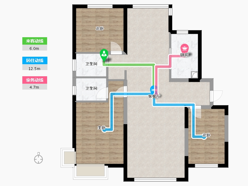 宁夏回族自治区-银川市-三鑫亚龙湾映湖半岛-99.64-户型库-动静线