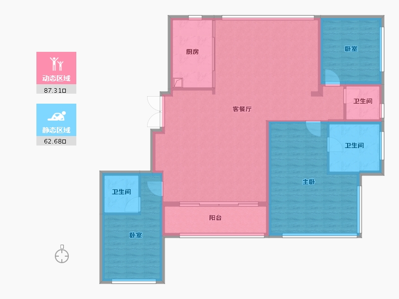 湖北省-武汉市-建发朗明-137.19-户型库-动静分区