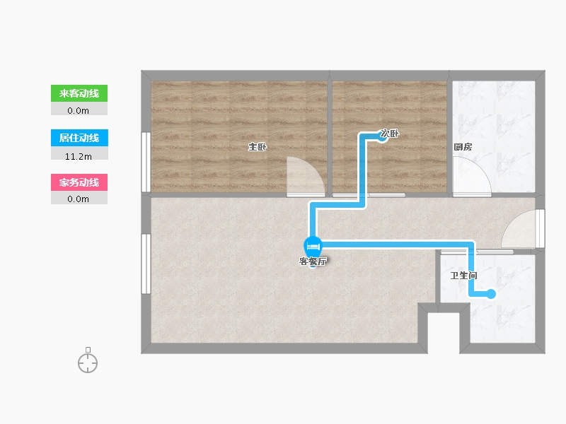 江苏省-无锡市-宝汇城潮寓V·HOUSE-62.00-户型库-动静线