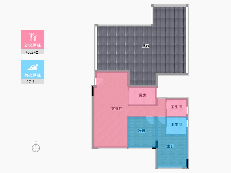 贵州省-毕节市-恒邦·百里春风-121.96-户型库-动静分区