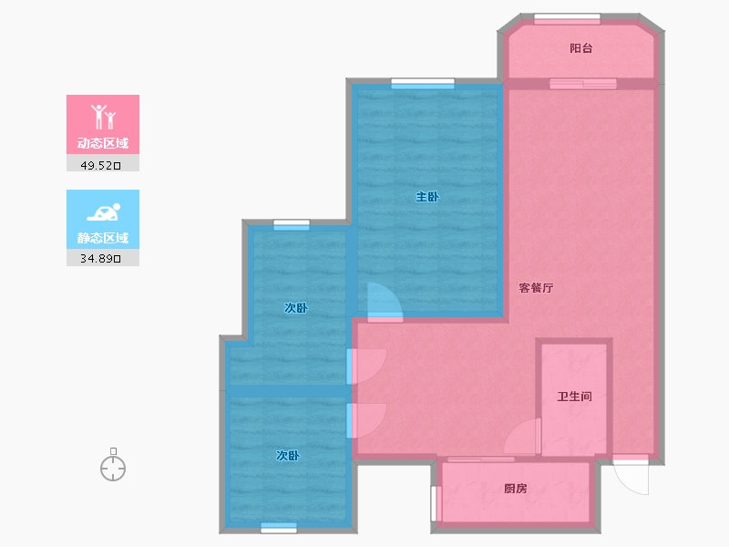 广东省-深圳市-聚宝综合楼-74.81-户型库-动静分区