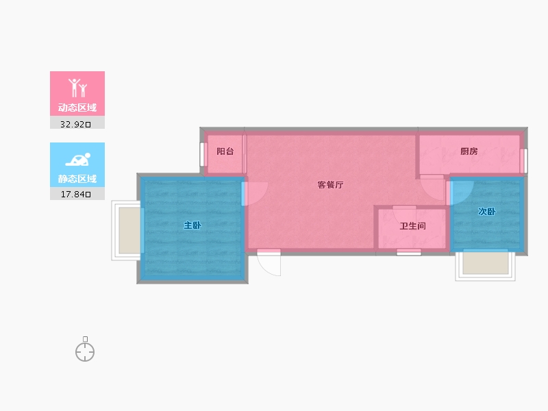 广东省-深圳市-理想家园-44.68-户型库-动静分区