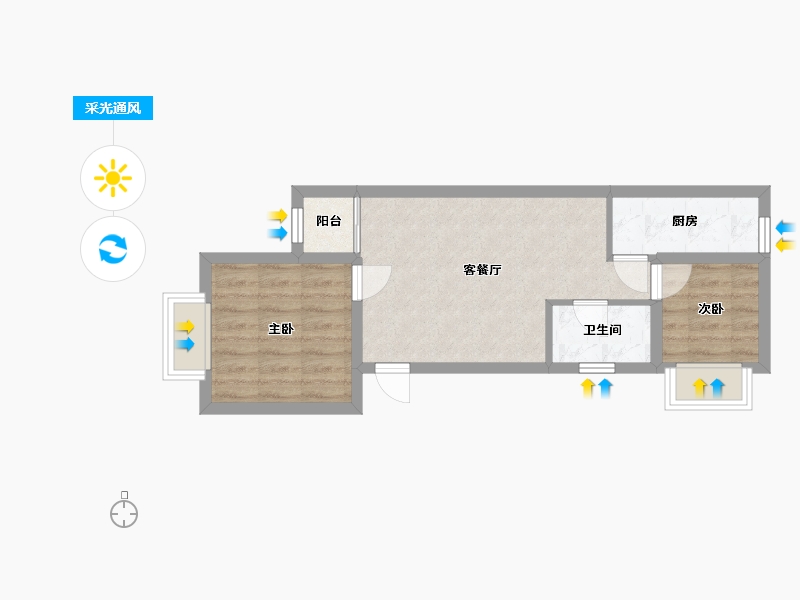 广东省-深圳市-理想家园-44.68-户型库-采光通风