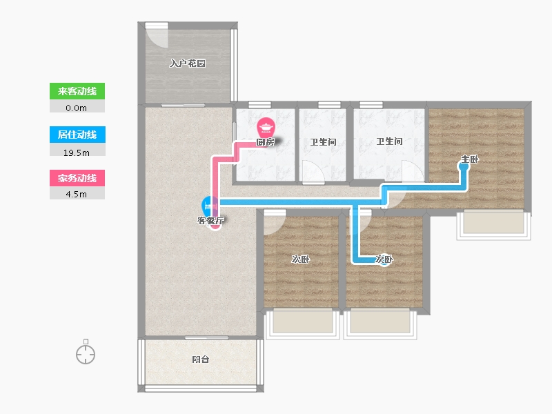 广东省-深圳市-兰亭国际名园-92.21-户型库-动静线