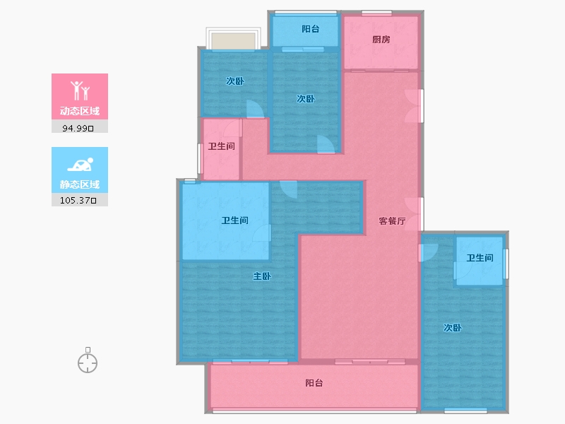 湖南省-长沙市-江山印-183.49-户型库-动静分区