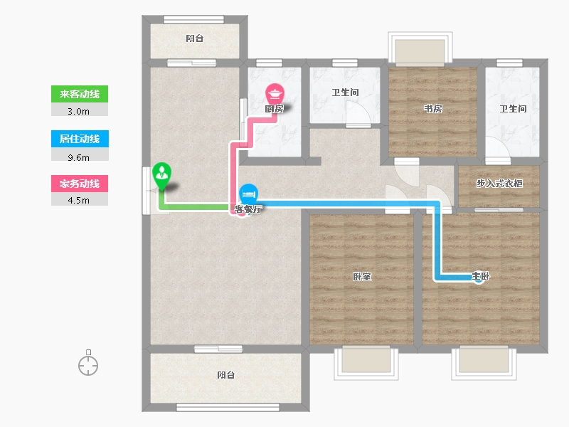 河南省-驻马店市-深宇百盛园-108.00-户型库-动静线