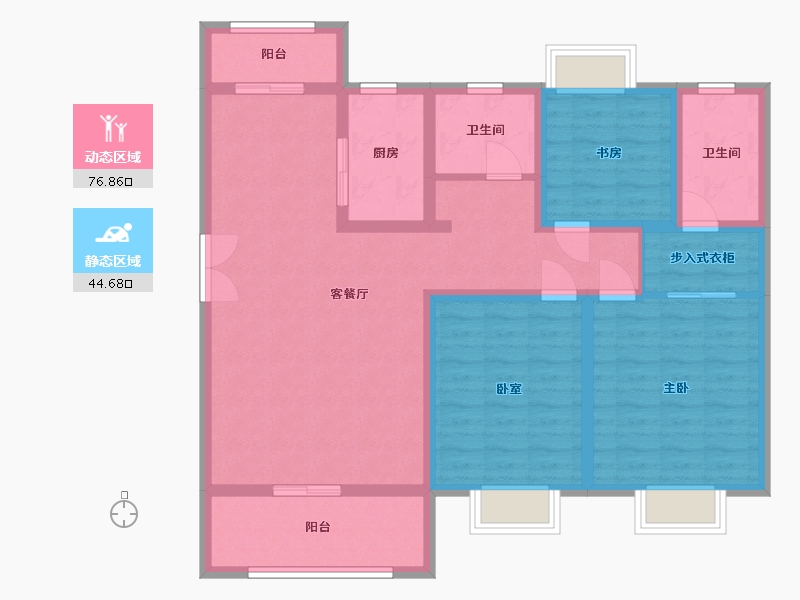 河南省-驻马店市-深宇百盛园-108.00-户型库-动静分区