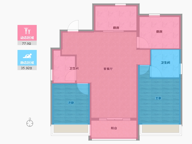 山西省-长治市-潞湖湾-103.01-户型库-动静分区