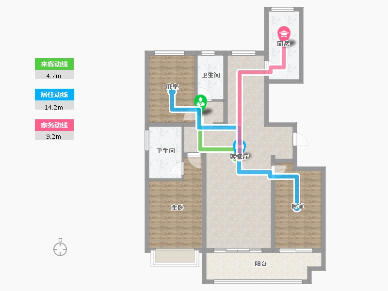 山东省-滨州市-中海·逸品苑-112.10-户型库-动静线